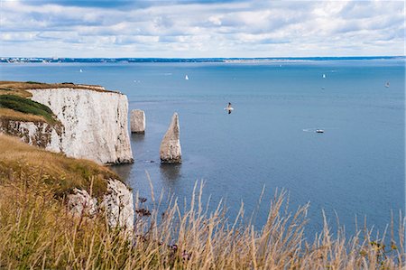 simsearch:841-07783088,k - Chalk stacks and cliffs at Old Harry Rocks, between Swanage and Purbeck, Dorset, Jurassic Coast, UNESCO World Heritage Site, England, United Kingdom, Europe Stock Photo - Rights-Managed, Code: 841-07781874