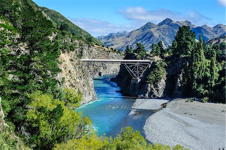 simsearch:6119-07451337,k - Bridge above the Lewis River, South Island, New Zealand, Pacific Foto de stock - Con derechos protegidos, Código: 841-07782820