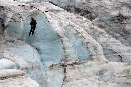 Ice climber, Fox Glacier, West Coast, South Island, New Zealand, Pacific Stock Photo - Rights-Managed, Code: 841-07783030