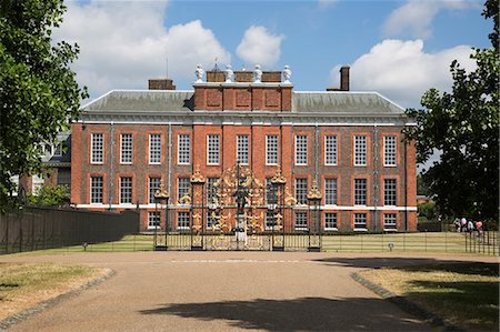 palaces - Kensington Palace, Kensington Gardens, London, England, United Kingdom, Europe Stock Photo - Rights-Managed, Code: 841-07813863