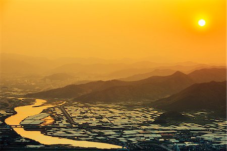 Sunset over city, Busan, South Korea, Asia Stock Photo - Rights-Managed, Code: 841-07913810