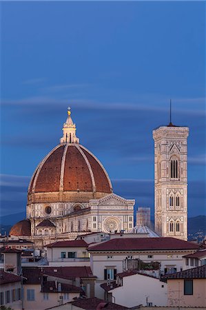 Basilica di Santa Maria del Fiore (Duomo), UNESCO World Heritage Site, Florence, Tuscany, Italy, Europe Stock Photo - Rights-Managed, Code: 841-07913997