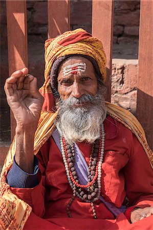 simsearch:841-07081838,k - A Holy Man in the Durbar Square area of Kathmandu, Nepal, Asia Stock Photo - Rights-Managed, Code: 841-08059578