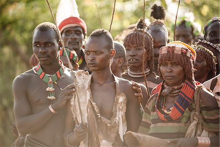 simsearch:841-08059656,k - Jumping of the Bulls Ceremony, Hamar Tribe, Turmi, Omo Valley, Ethiopia, Africa Stock Photo - Rights-Managed, Code: 841-08059644