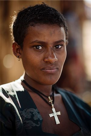 ethiopia and woman and one person - Portrait of Tergo, Lalibela, Ethiopia, Africa Stock Photo - Rights-Managed, Code: 841-08059670