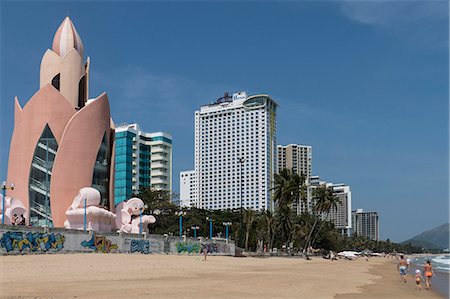 famous architecture in southeast asia - Seafront, Nha Trang, Vietnam, Indochina, Southeast Asia, Asia Stock Photo - Rights-Managed, Code: 841-08101770
