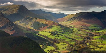 simsearch:841-07590500,k - Rich autumn sunlight illuminates Newlands Valley in the Lake District, Cumbria, England, United Kingdom, Europe Stock Photo - Rights-Managed, Code: 841-08102053