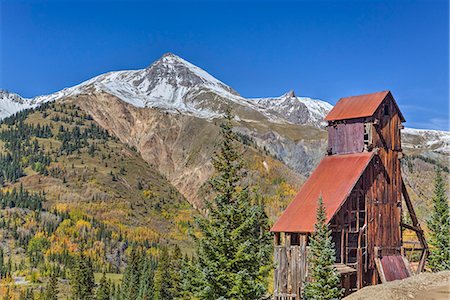 place - Yankee Girl Silver and Gold Mine, Ouray, Colorado, United States of America, North America Foto de stock - Con derechos protegidos, Código: 841-08149654