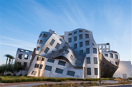 Cleveland Clinic Lou Ruvo Center for Brain Health building designed by Frank Gehry, Las Vegas, Nevada, United States of America, North America Stock Photo - Rights-Managed, Code: 841-08211700