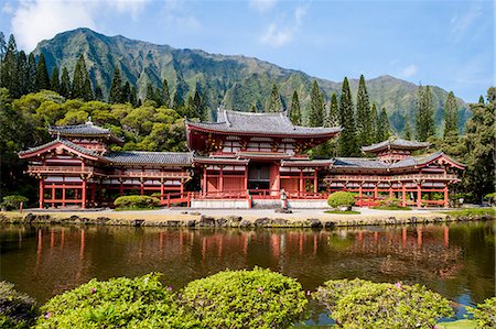 Byodo-In Temple, Valley of The Temples, Kaneohe, Oahu, Hawaii, United States of America, Pacific Stock Photo - Rights-Managed, Code: 841-08220958