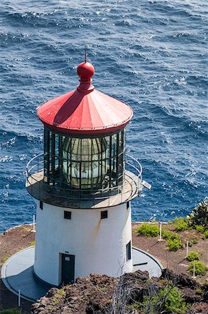 diamond head - Makapu'u Point Lighthouse, Oahu, Hawaii, United States of America, Pacific Stock Photo - Rights-Managed, Code: 841-08220951