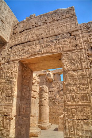 simsearch:841-06342689,k - Doorway in the Temple of Khonsu, Karnak Temple, Luxor, Thebes, UNESCO World Heritage Site, Egypt, North Africa, Africa Stock Photo - Rights-Managed, Code: 841-08221015
