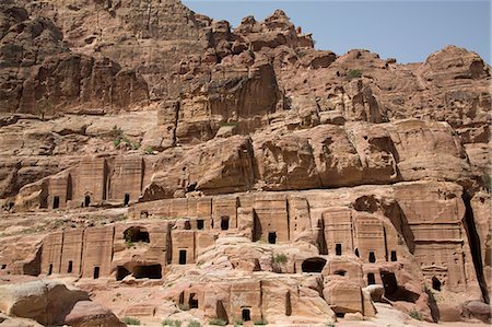 simsearch:841-02944527,k - Tombs in the Wadi Musa Area, dating from between 50 BC and 50 AD, Petra, UNESCO World Heritage Site, Jordan, Middle East Stock Photo - Rights-Managed, Code: 841-08221019