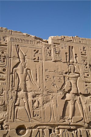 simsearch:841-06502522,k - Bas-relief of figures and hieroglyphs, Karnak Temple, Luxor, Thebes, UNESCO World Heritage Site, Egypt, North Africa, Africa Stock Photo - Rights-Managed, Code: 841-08221012