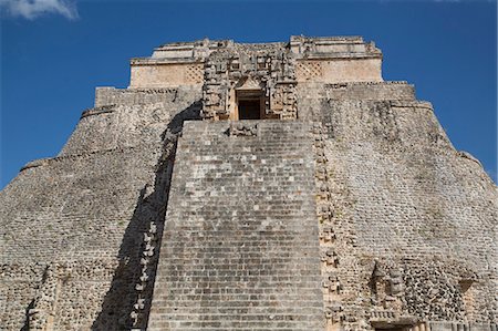 simsearch:841-06806879,k - Pyramid of the Magician, Uxmal, Mayan archaeological site, UNESCO World Heritage Site, Yucatan, Mexico, North America Stock Photo - Rights-Managed, Code: 841-08244247