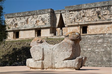 simsearch:841-06806879,k - Double-headed Jaguar, Palace of the Governor, Uxmal, Mayan archaeological site, UNESCO World Heritage Site, Yucatan, Mexico, North America Stock Photo - Rights-Managed, Code: 841-08244254