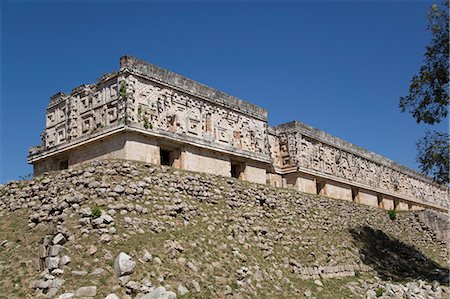 simsearch:841-06806879,k - Palace of the Governor, Uxmal, Mayan archaeological site, UNESCO World Heritage Site, Yucatan, Mexico, North America Stock Photo - Rights-Managed, Code: 841-08244256