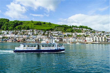 dart - Kingswear and River Dart viewed from Dartmouth, Devon, England, United Kingdom, Europe Stock Photo - Rights-Managed, Code: 841-08240126