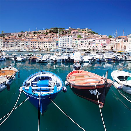 simsearch:841-06445552,k - Harbour with fishing boats, Portoferraio, Island of Elba, Livorno Province, Tuscany, Italy, Mediterranean, Europe Stock Photo - Rights-Managed, Code: 841-08243965