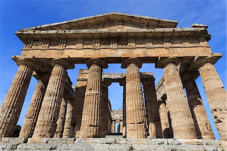 simsearch:400-05720100,k - Temple of Neptune, 450 BC, largest and best preserved Greek temple at Paestum, UNESCO World Heritage Site, Campania, Italy, Europe Stock Photo - Rights-Managed, Code: 841-08243966