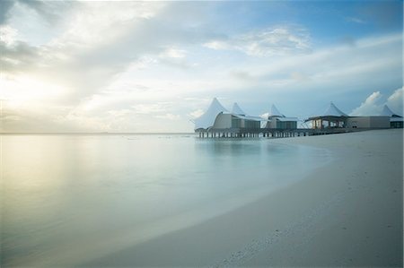 stilt house - Early morning, The Maldives, Indian Ocean, Asia Stock Photo - Rights-Managed, Code: 841-08279194