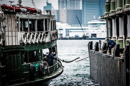 Star Ferry with Hong Kong in the background, Hong Kong, China, Asia Stock Photo - Rights-Managed, Code: 841-08357504