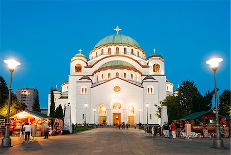simsearch:841-06341441,k - St. Sava Orthodox Church, built 1935, Belgrade, Serbia, Europe Stock Photo - Rights-Managed, Code: 841-08421375