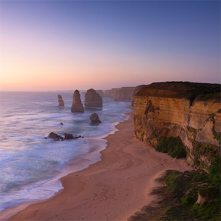 simsearch:841-05783557,k - Twelve Apostles at sunset, Port Campbell National Park, Great Ocean Road, Victoria, Australia, Pacific Stock Photo - Rights-Managed, Code: 841-08542733