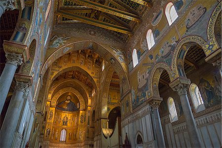 simsearch:841-08240211,k - Cathedral of Monreale, Monreale, Palermo, Sicily, Italy, Europe Photographie de stock - Rights-Managed, Code: 841-08781838