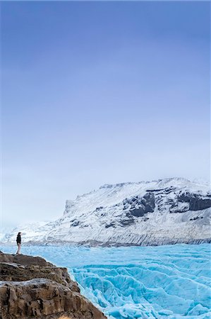 Vatnajokull glacier near Skalafell, Iceland, Polar Regions Stock Photo - Rights-Managed, Code: 841-08860660