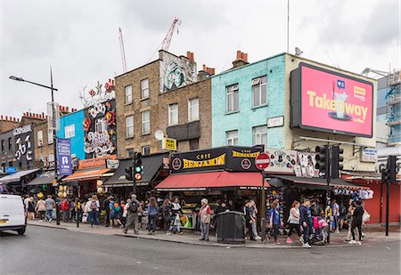 simsearch:841-06804846,k - People flock to the shopping streets of Camden Market, North West London, London, England, United Kingdom, Europe Stock Photo - Rights-Managed, Code: 841-08860680