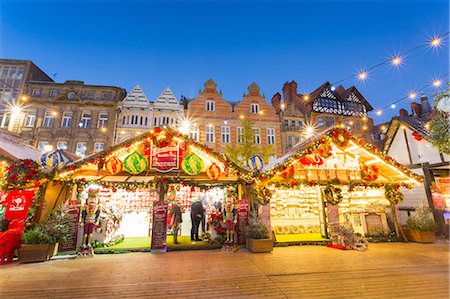 Christmas Market in the Old Town Square, Nottingham, Nottinghamshire, England, United Kingdom, Europe Stock Photo - Rights-Managed, Code: 841-08861055