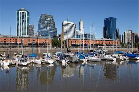 Old warehouses and office buildings from marina of Puerto Madero, San Telmo, Buenos Aires, Argentina, South America Stock Photo - Rights-Managed, Code: 841-08861092