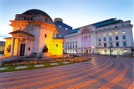 Centenary Square, Hall of Memory, Baskerville House, the New Library, Birmingham, England, United Kingdom, Europe Stock Photo - Rights-Managed, Code: 841-08887327