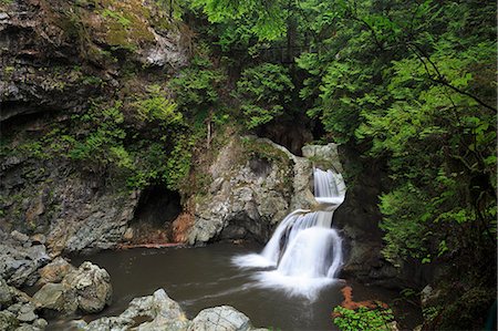 Twin Falls, Lynn Canyon Park, Vancouver, British Columbia, Canada, North America Stock Photo - Rights-Managed, Code: 841-08887465