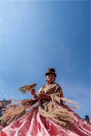 simsearch:841-07783120,k - Dancer in traditional costume, Fiesta de la Virgen de la Candelaria, Copacabana, La Paz Department, Bolivia, South America Stock Photo - Rights-Managed, Code: 841-09055344