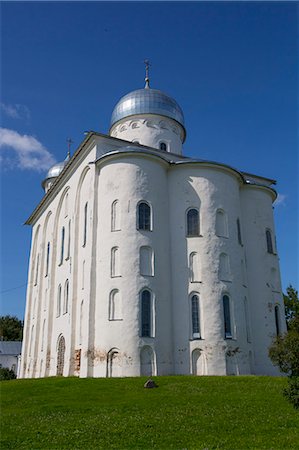 simsearch:841-07084298,k - St. George Cathedral, Yuriev Monastery, UNESCO World Heritage Site, Veliky Novgorod, Novgorod Oblast, Russia, Europe Stock Photo - Rights-Managed, Code: 841-09055566