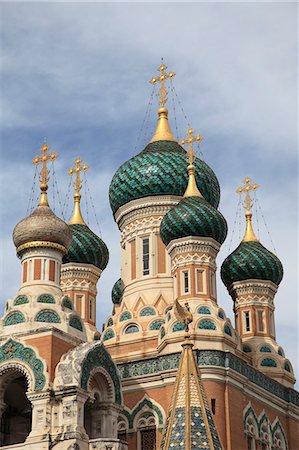 simsearch:841-06501064,k - Russian Orthodox Cathedral of Saint Nicolas, Nice, Cote d'Azur, Alpes Maritimes, Provence, French Riviera, France, Europe Stock Photo - Rights-Managed, Code: 841-09077288