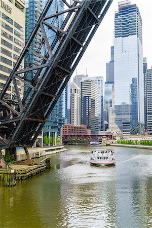 Chicago River, Chicago, Illinois, United States of America, North America Stock Photo - Rights-Managed, Code: 841-09086044