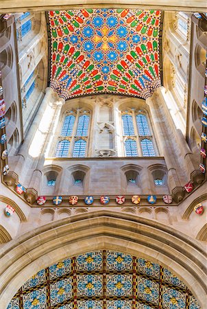 simsearch:841-03031656,k - Decorative ceiling of St. Edmundsbury Cathedral tower, Bury St. Edmunds, Suffolk, England, United Kingdom, Europe Stock Photo - Rights-Managed, Code: 841-09135314