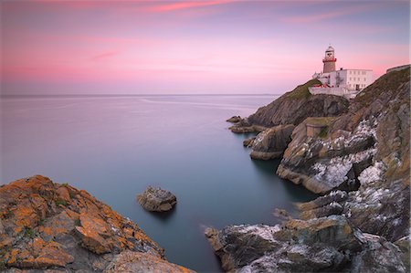 Sunset on Baily Lighthouse, Howth, County Dublin, Republic of Ireland, Europe Stock Photo - Rights-Managed, Code: 841-09163021