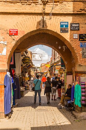 simsearch:841-07202607,k - Garments for sale in the Market At Rahba Qedima, Marrakesh (Marrakech), Morocco, North Africa, Africa Stock Photo - Rights-Managed, Code: 841-09163498