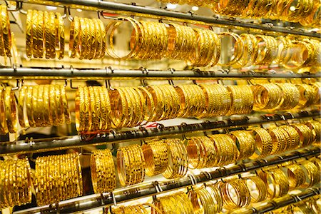 The Gold Souk, Al Ras, Deira, Dubai, United Arab Emirates, Middle East Stock Photo - Rights-Managed, Code: 841-09174593