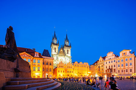 simsearch:841-06341441,k - Old Town Square, Church of Our Lady Before Tyn, Prague, UNESCO World Heritage Site, Bohemia, Czech Republic, Europe Stock Photo - Rights-Managed, Code: 841-09183741