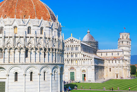 simsearch:841-06341441,k - Baptistery, Cathedral and Leaning Tower, Campo dei Miracoli, UNESCO World Heritage Site, Pisa, Tuscany, Italy, Europe Stock Photo - Rights-Managed, Code: 841-09242389