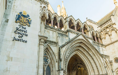 The Royal Courts of Justice in London, England, United Kingdom, Europe Stock Photo - Rights-Managed, Code: 841-09256585