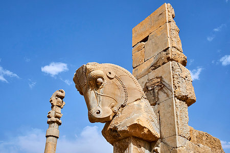simsearch:841-03676615,k - Pillars of the Apadana palace, Persepolis, UNESCO World Heritage Site, Fars Province, Iran, Middle East Stock Photo - Rights-Managed, Code: 841-09256763