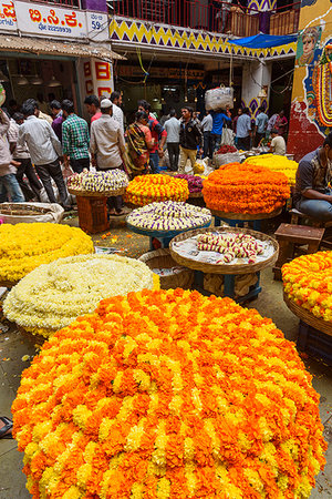 simsearch:600-02973036,k - Flower market, Krishna Rajendra Market, Banaglore, Karnataka, India, South Asia Stock Photo - Rights-Managed, Code: 841-09256949