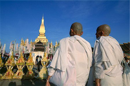 Religious rites, Pha That Luang, Vientiane, Laos, Indochina, Southeast Asia, Asia Stock Photo - Rights-Managed, Code: 841-02704027