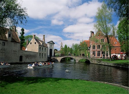 Begijnhof (Beguinage), Bruges, Belgium, Europe Stock Photo - Rights-Managed, Code: 841-02704171